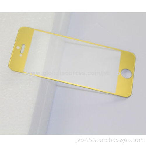 Colorful Electroplate Tempered Glass Screen Guards for iPhone 5/5S, Anti-scratch